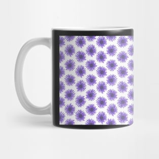 Field of stunning violet sunflowers Mug